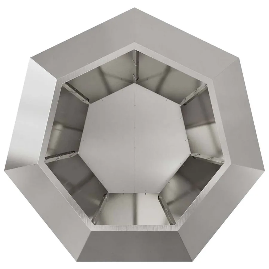Jardinière Argent 100 x 100 x 80 cm Acier inoxydable - 6