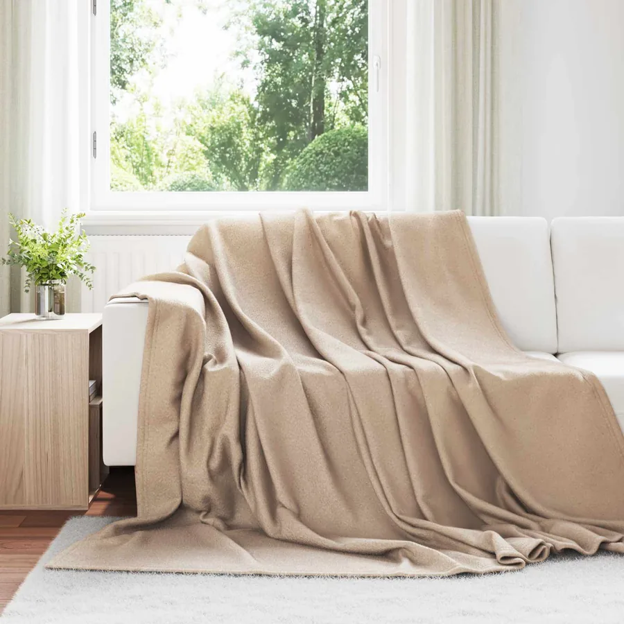Couvertures à jeter 24 pcs Camel 240 x 220 cm Toison