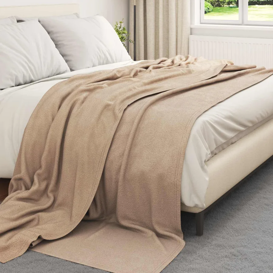 Couvertures à jeter 24 pcs Camel 240 x 220 cm Toison - 3