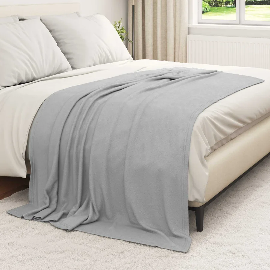Couvertures à jeter 24 pcs Gris 200 x 150 cm Toison - 3