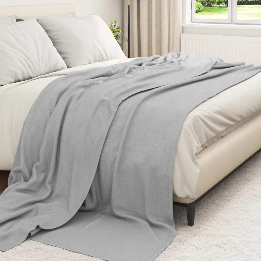 Couvertures à jeter 24 pcs Gris 270 x 240 cm Toison - 3