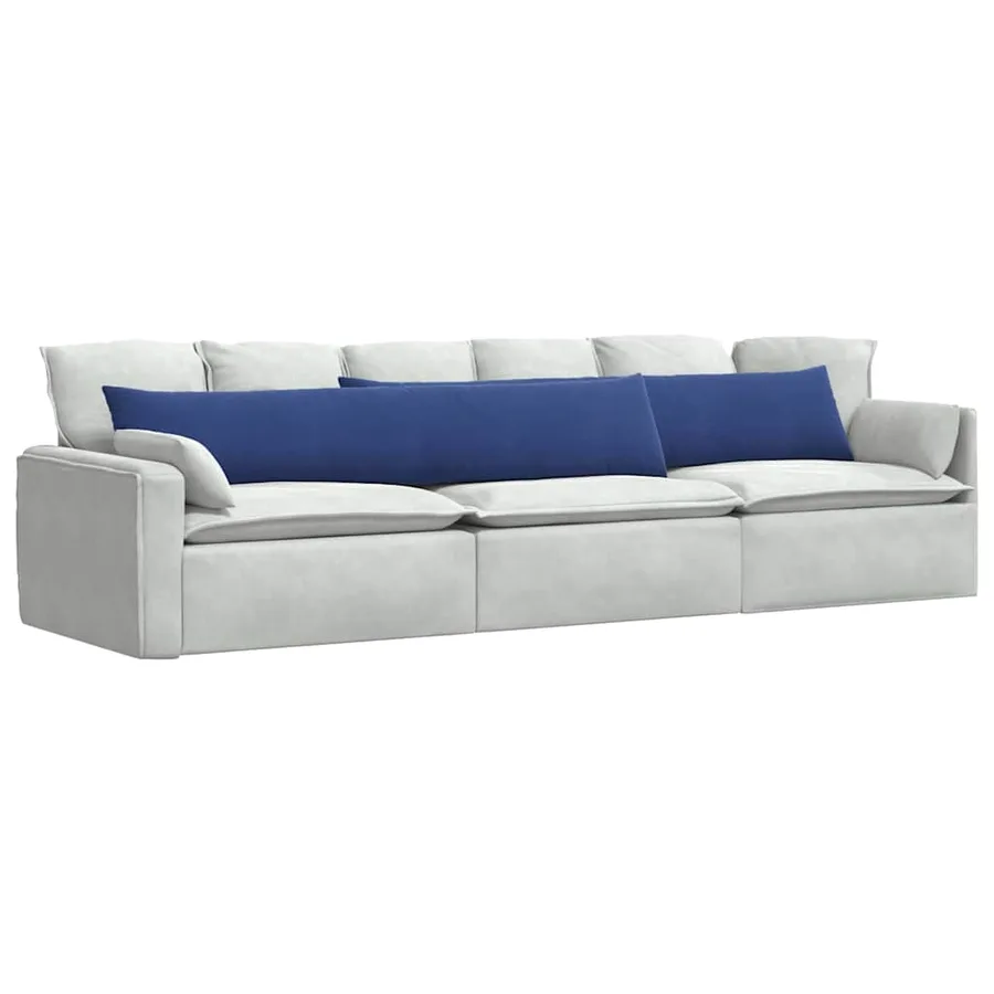 Coussins de canapé 2 pcs Bleu police 200 x 40 cm - 3