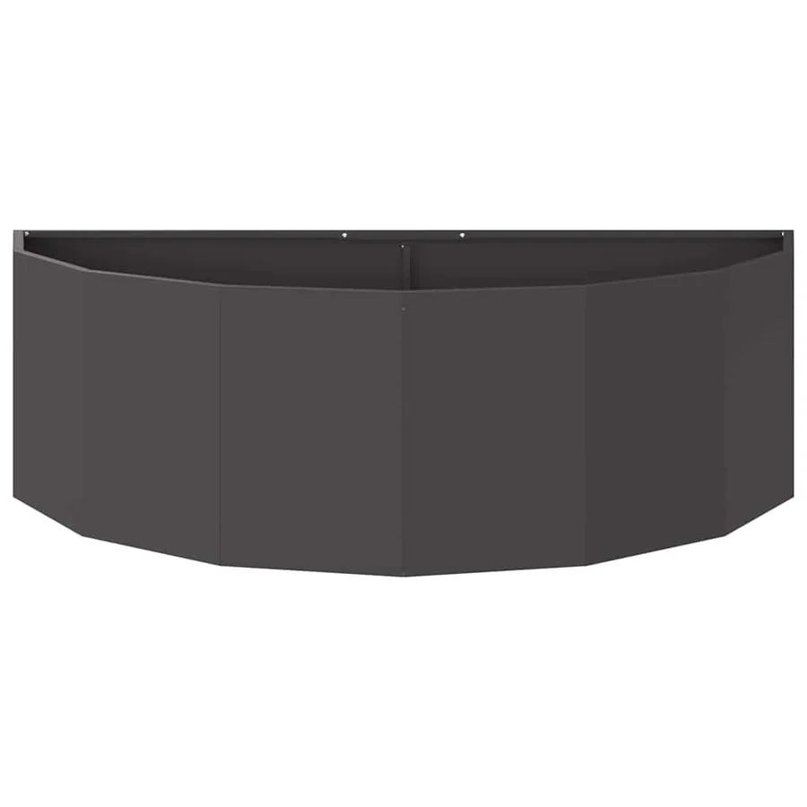 Jardinière Noir 120 x 60 x 35 cm Acier - 5