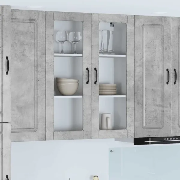 Panneau de lave-vaisselle Kalmar Gris béton 80 x 31 x 100 cm