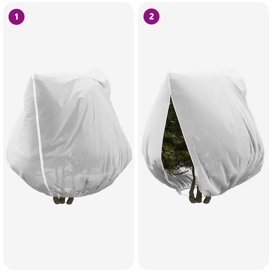 Couvercles de Fleece de Protection Anti-Gel pour Plantes 3 pcs - 9