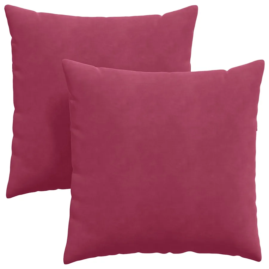 Coussins de canapé 2 pcs Bordeaux 60 x 60 cm - 2