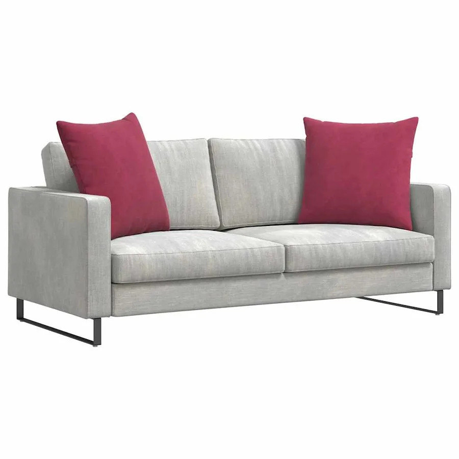 Coussins de canapé 2 pcs Bordeaux 60 x 60 cm - 3