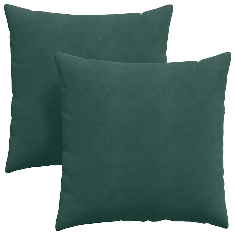Coussins de canapé 2 pcs Vert foncé 80 x 80 cm - 2