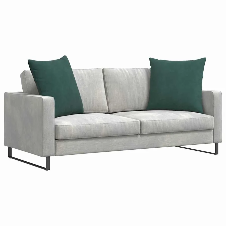 Coussins de canapé 2 pcs Vert foncé 80 x 80 cm - 3