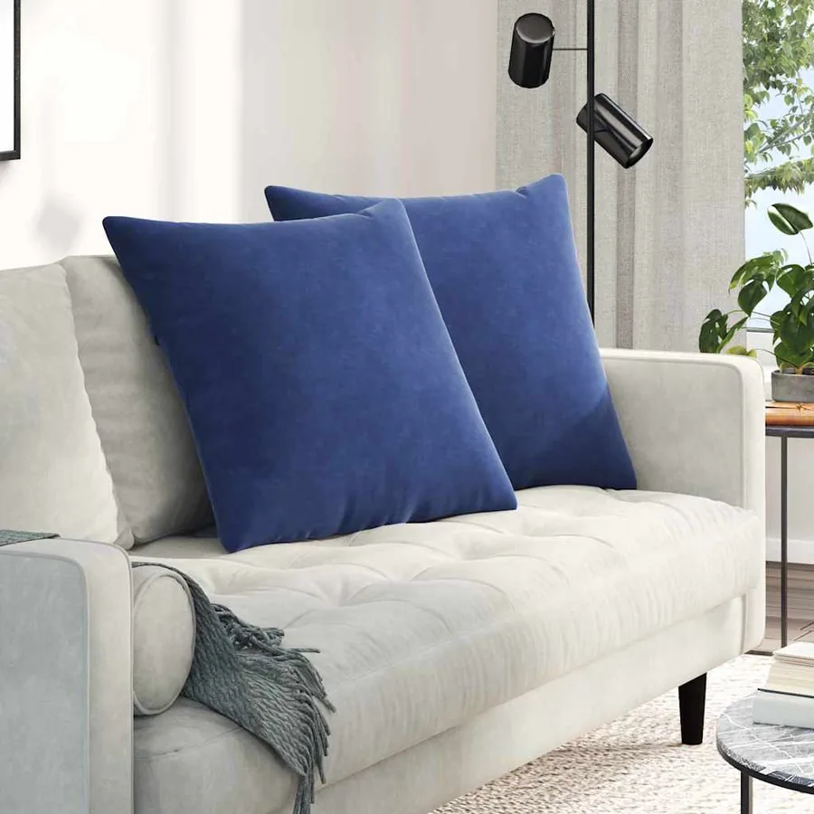 Coussins de canapé 2 pcs Bleu police 60 x 60 cm