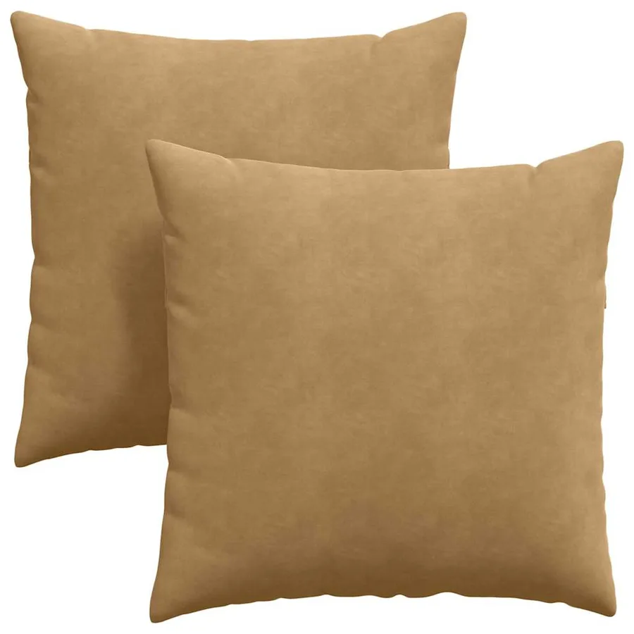 Coussins de canapé 2 pcs Marron 80 x 80 cm - 2