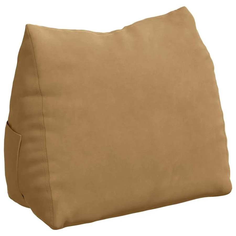 Coussin de Dos Marron 60 x 20 x 50 cm Tissu en velours côtelé - 2
