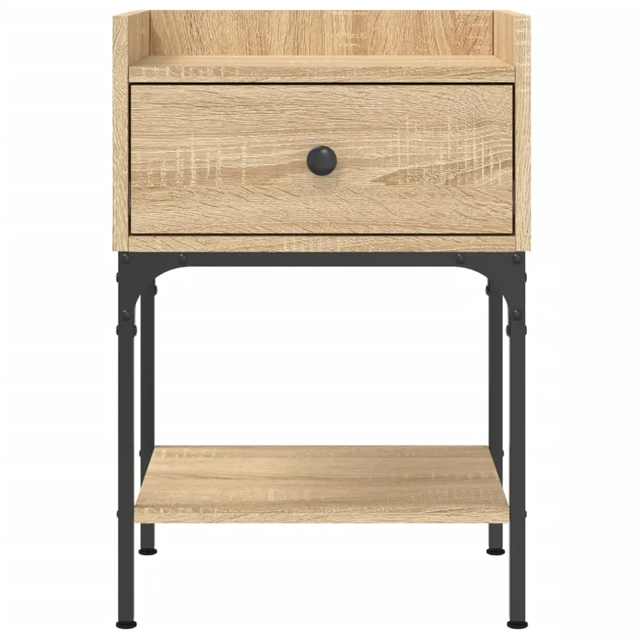 Tables de chevet 2pcs chêne sonoma 40,5x31x60cm bois ingénierie - 6