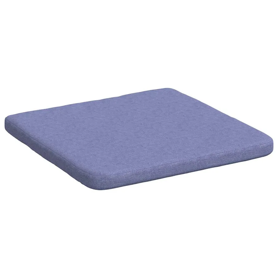 Coussins de siège 4 pcs Bleu denim 40 x 40 x 3 cm tissu - 5