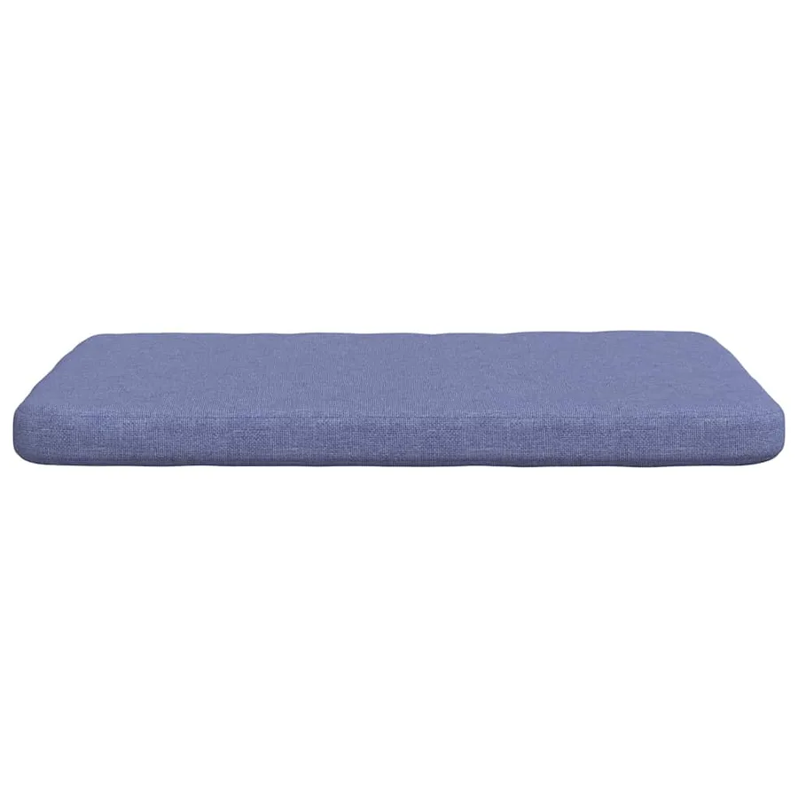 Coussins de siège 4 pcs Bleu denim 40 x 40 x 3 cm tissu - 6
