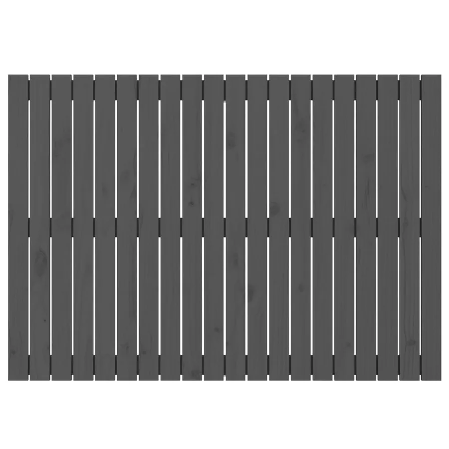 Tête de lit murale Gris 127,5x3x90 cm Bois massif de pin - 4