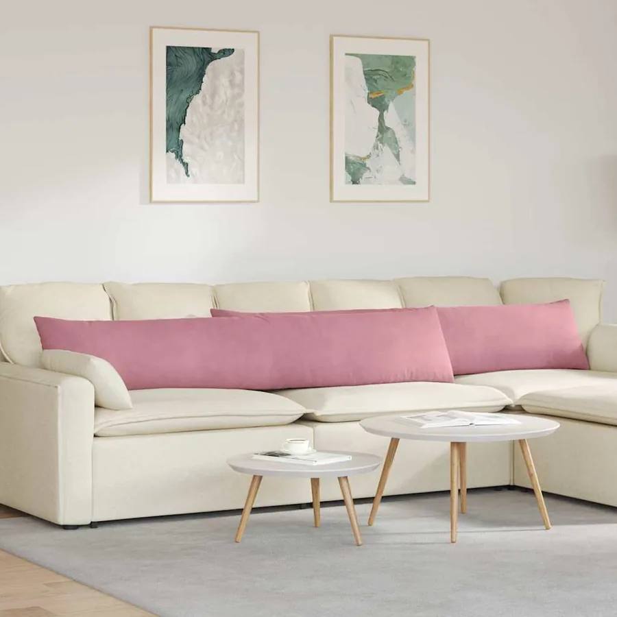 Coussins de canapé 2 pcs Rose 200 x 40 cm
