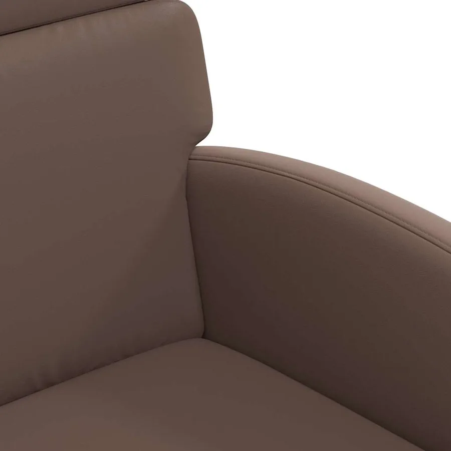 Chaises de Salle à Manger avec Roues 2 pcs Marron Simili cuir - 7