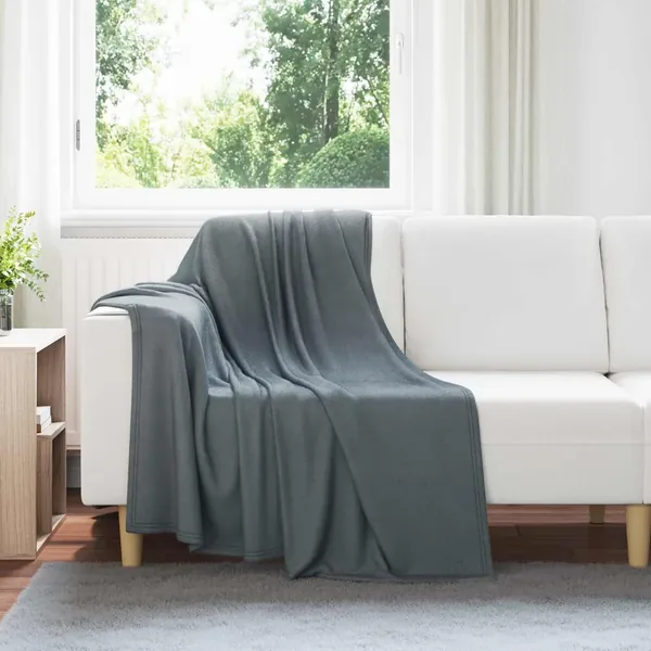Jeté Gris foncé 170 x 130 cm Toison