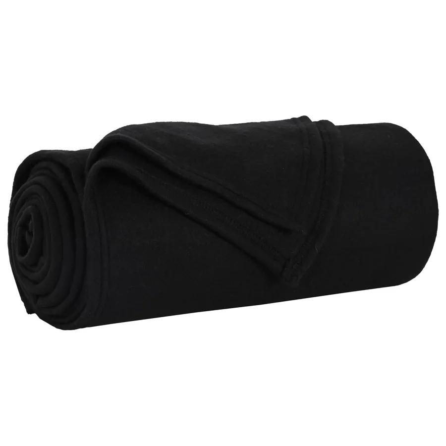 Jeté Noir 200 x 150 cm Toison - 2
