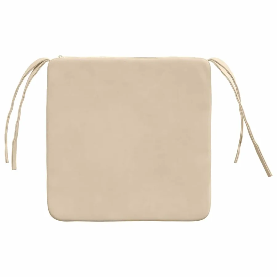 Coussins de siège 4 pcs Crème 40 x 40 x 3 cm - 7