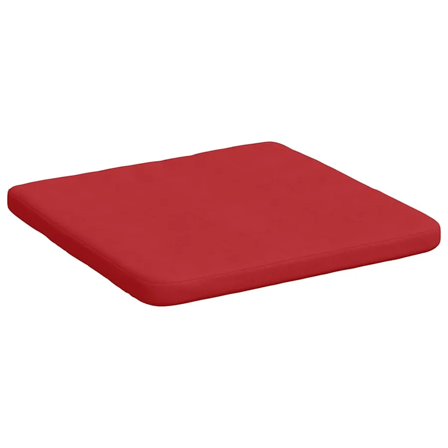 Coussins de siège 4 pcs Rouge 40 x 40 x 3 cm tissu - 5