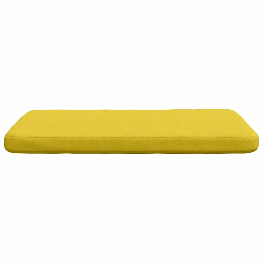 Coussins de siège 4 pcs Jaune clair 40 x 40 x 3 cm tissu - 6