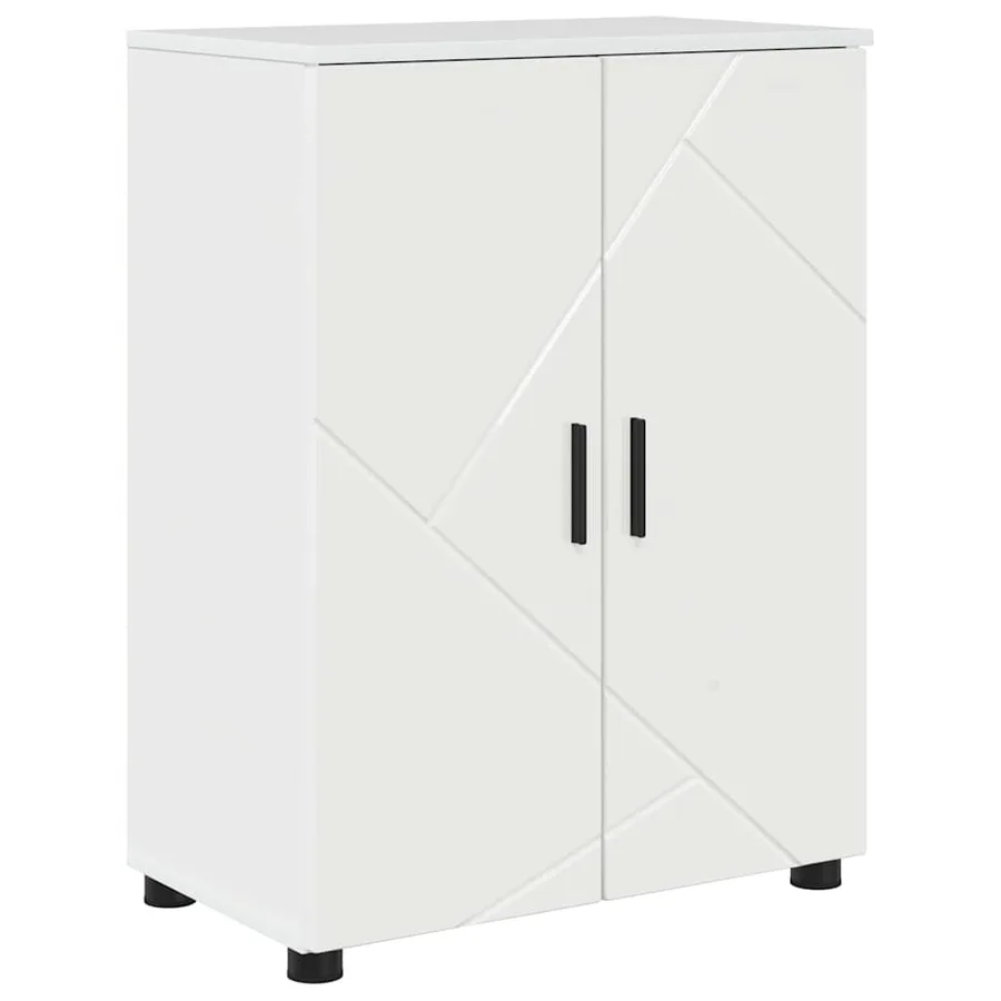 Ensemble de mobilier de salle de bain 4 pcs Blanc brillant - 7