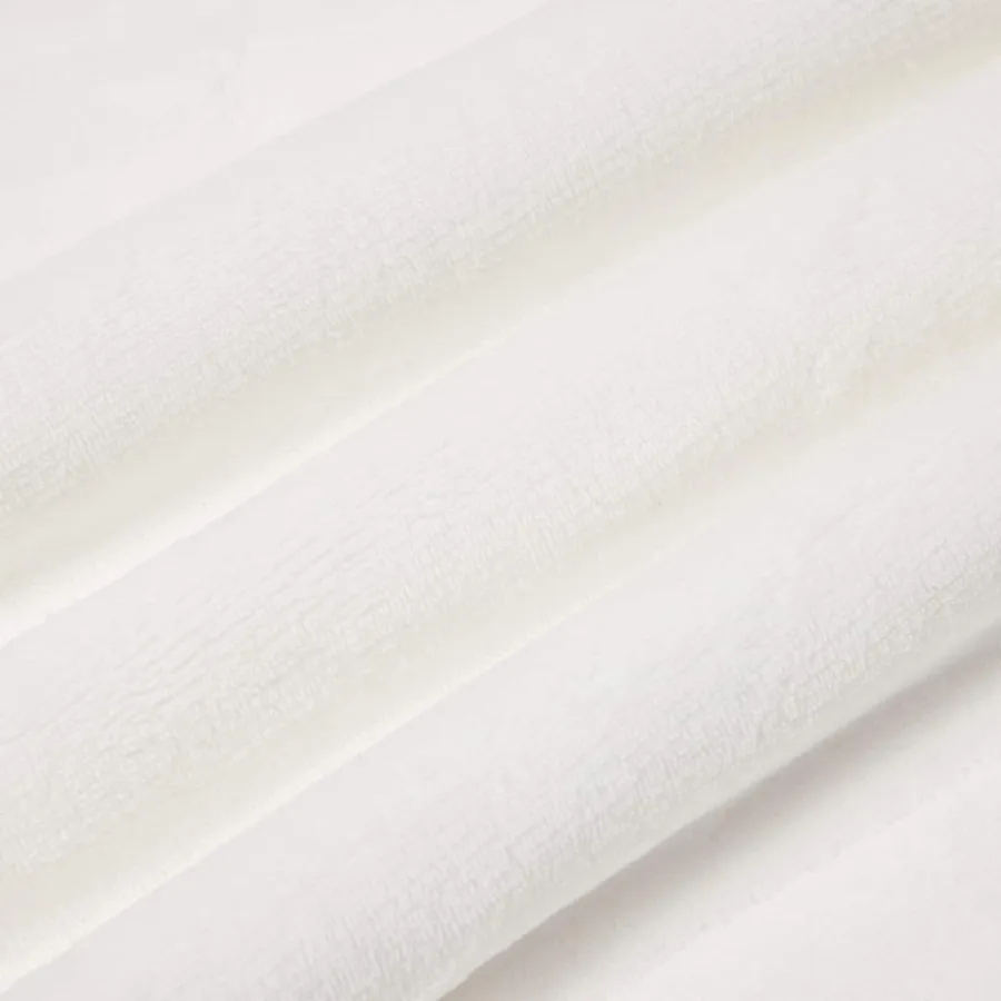 Jeté Blanc 220 x 240 cm Toison - 7