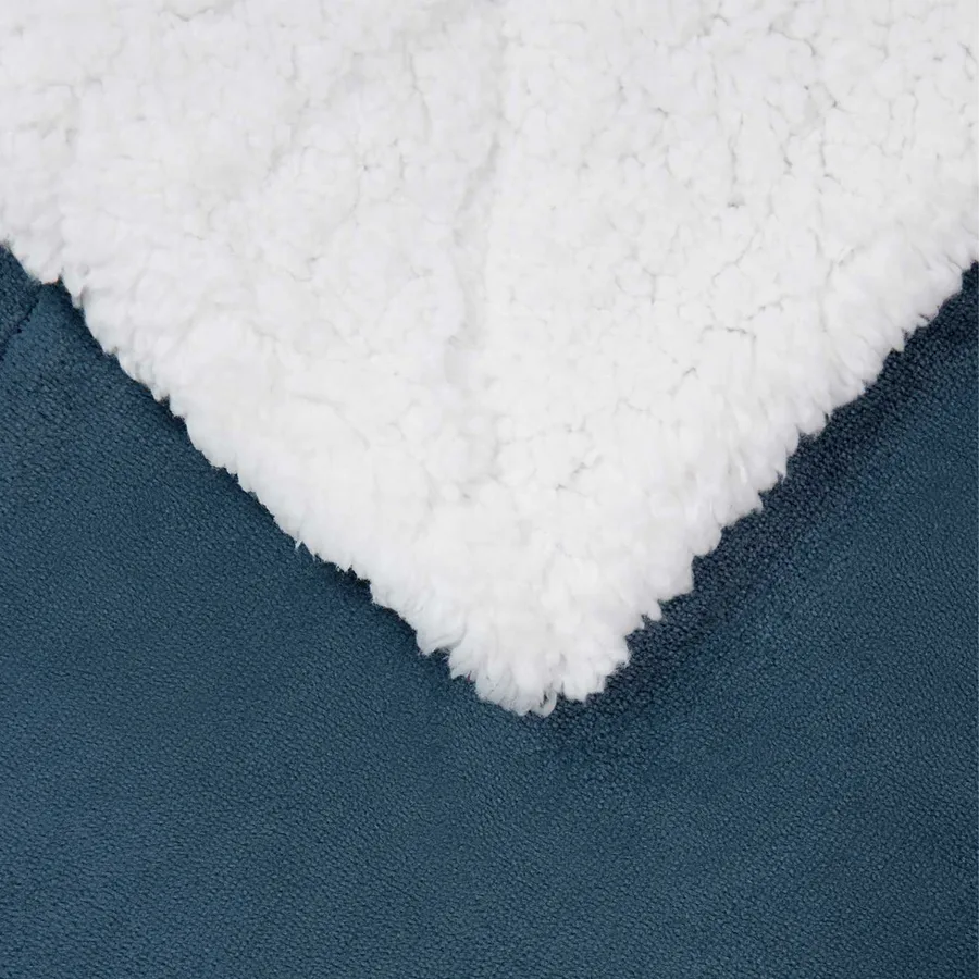 Jeté Bleu marine 150 x 200 cm Toison - 5