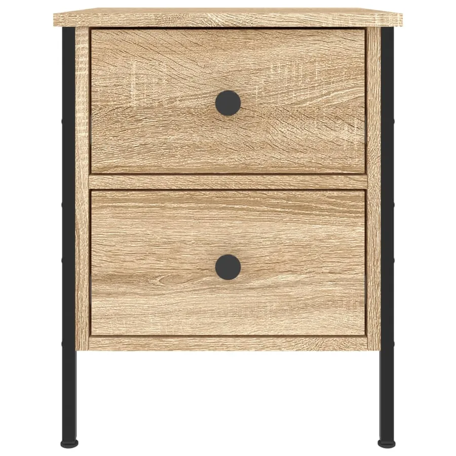 Table de chevet chêne sonoma 40x42x50 cm bois d'ingénierie - 3