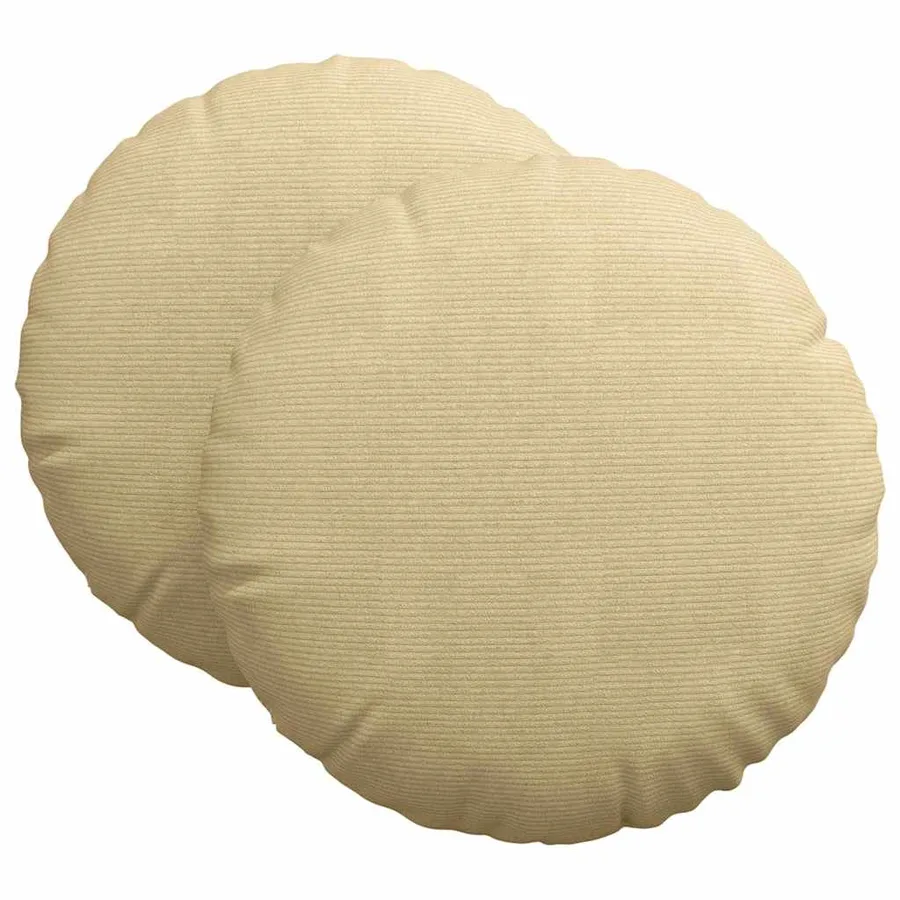 Coussins de siège 2 pcs Vert gris Ø 80 cm - 2