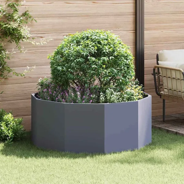 Jardinière Anthracite 120 x 120 x 50 cm Acier