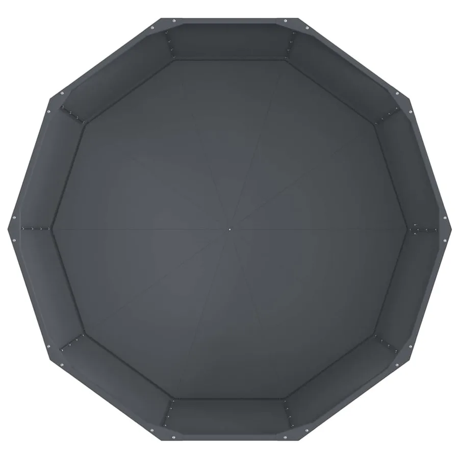 Jardinière Anthracite 120 x 120 x 50 cm Acier - 6