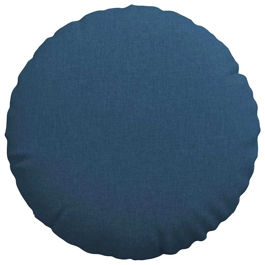 Coussins de siège 2 pcs Bleu Ø80 x 29 cm tissu - 6