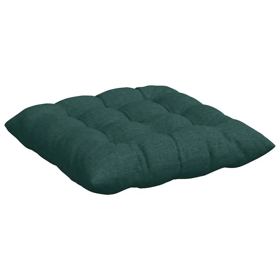 Coussins de siège 4 pcs Vert foncé 40 x 40 x 6 cm tissu - 5