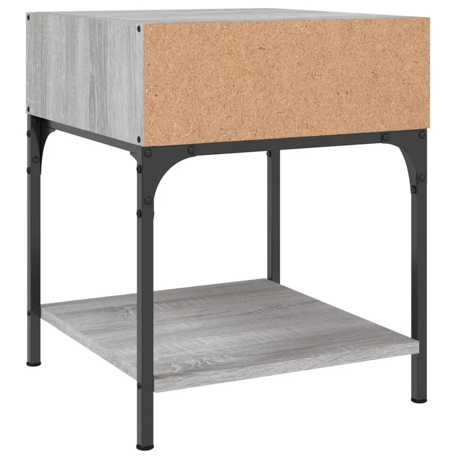 Tables de chevet 2 pcs sonoma gris 40x41x50 cm bois ingénierie - 7