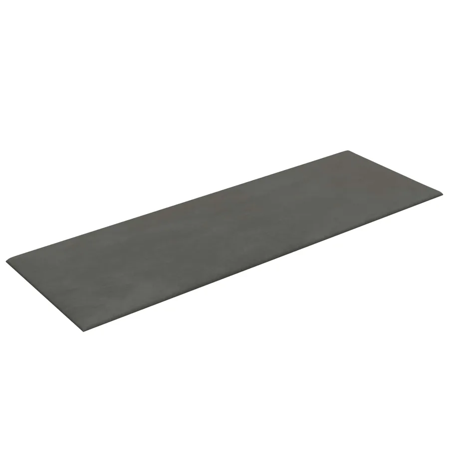 Tête de lit murale 12 pcs Gris foncé Velours - 3