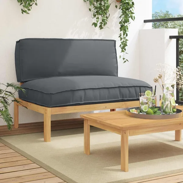 Ensemble de Canapés avec coussin Anthracite 120 x 92 x 69 cm