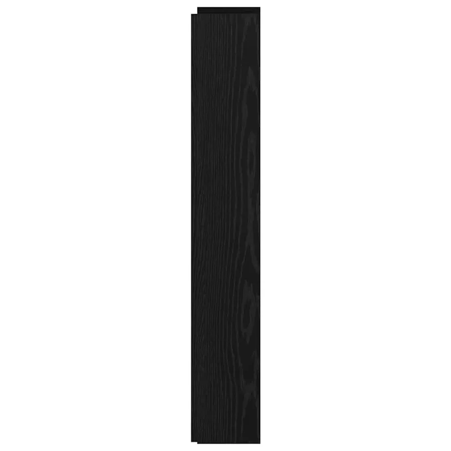 Tête de lit de rangement avec LED Chêne noir Bois d'ingénierie - 6