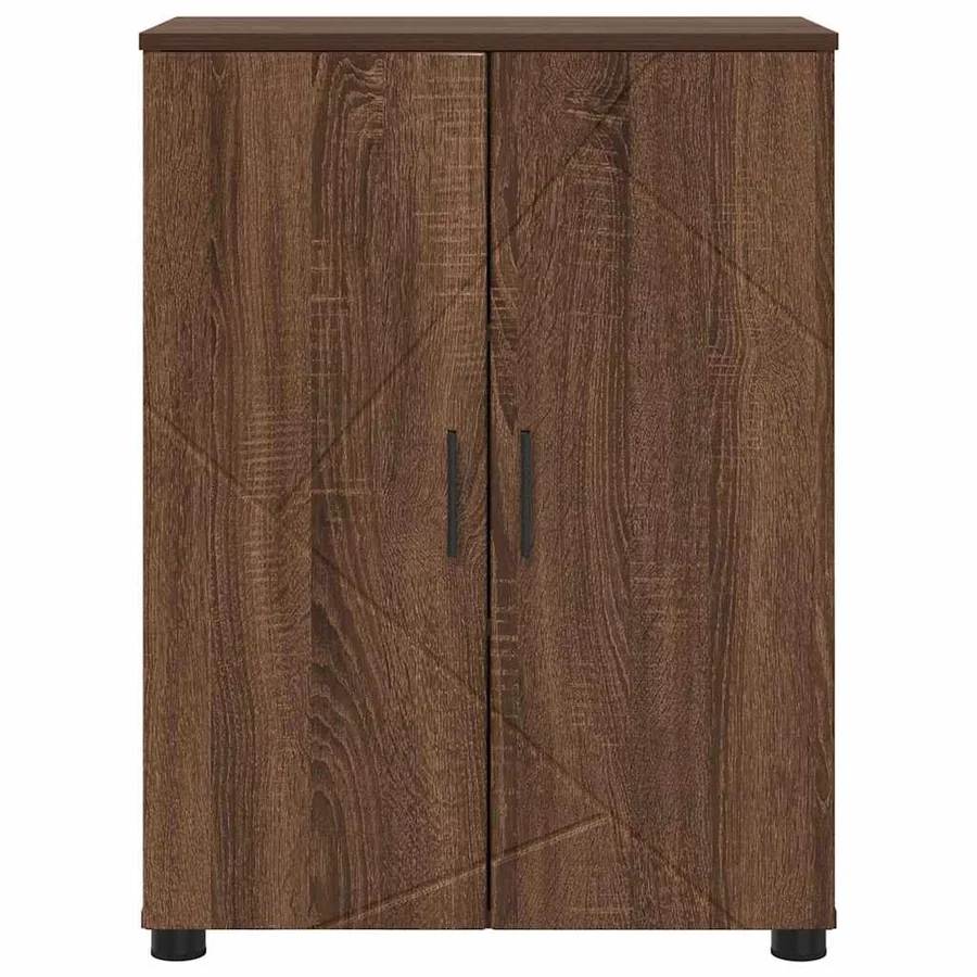 Cabinet de salle de bain avec porte Chêne brun 60 x 35 x 80 cm - 6