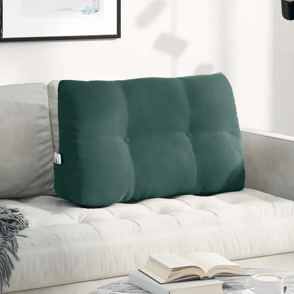 Coussin de Dos Vert foncé 80 x 24 x 50 cm Velours