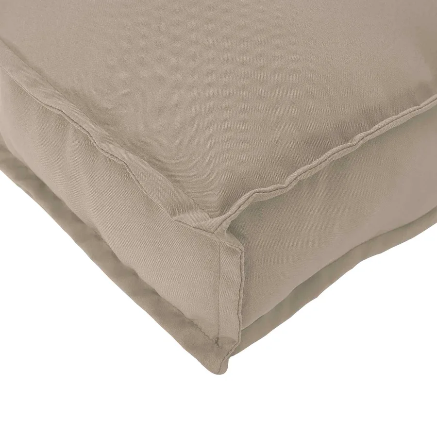 Ensemble de Canapés Uni 2 pcs Taupe Bois d'Acacia Massif - 8