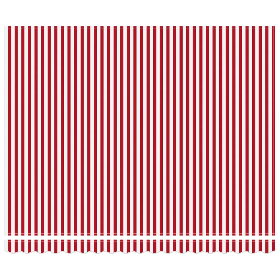 Auvent Rétractable Rouge et Blanc 400 × 300 cm - 6