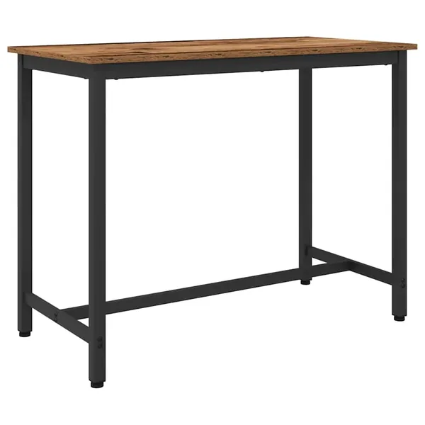 table Bois ancien 100 x 50 x 76,5 cm Bois d'ingénierie et acier