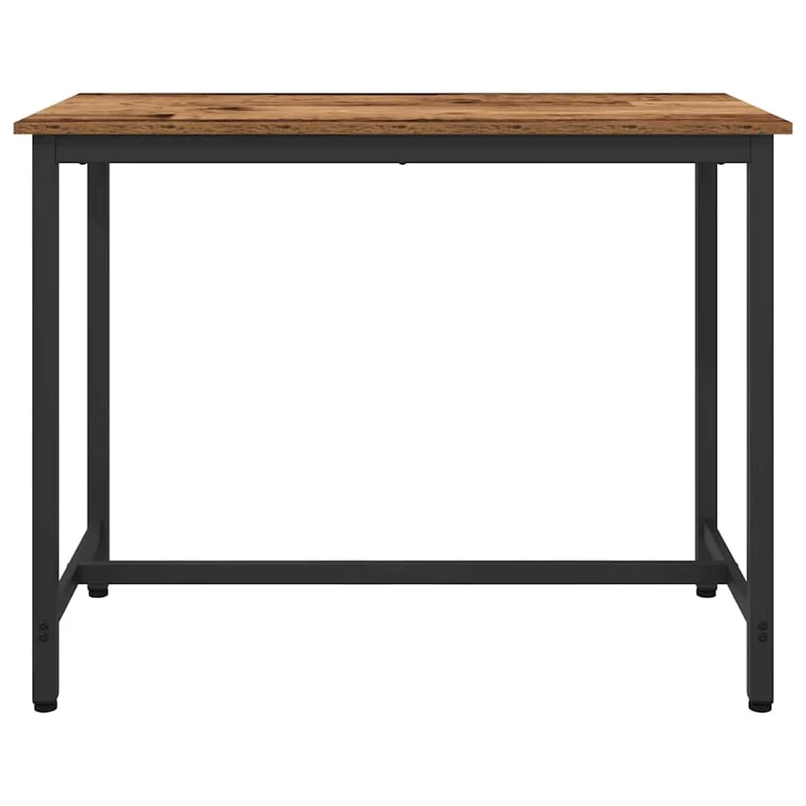 table Bois ancien 100 x 50 x 76,5 cm Bois d'ingénierie et acier - 3