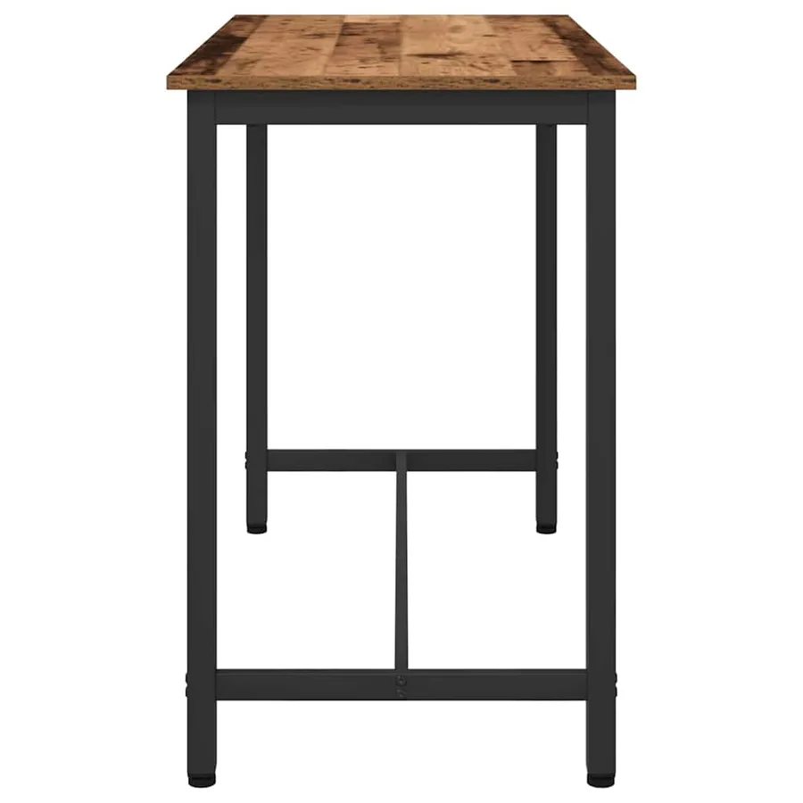 table Bois ancien 100 x 50 x 76,5 cm Bois d'ingénierie et acier - 4