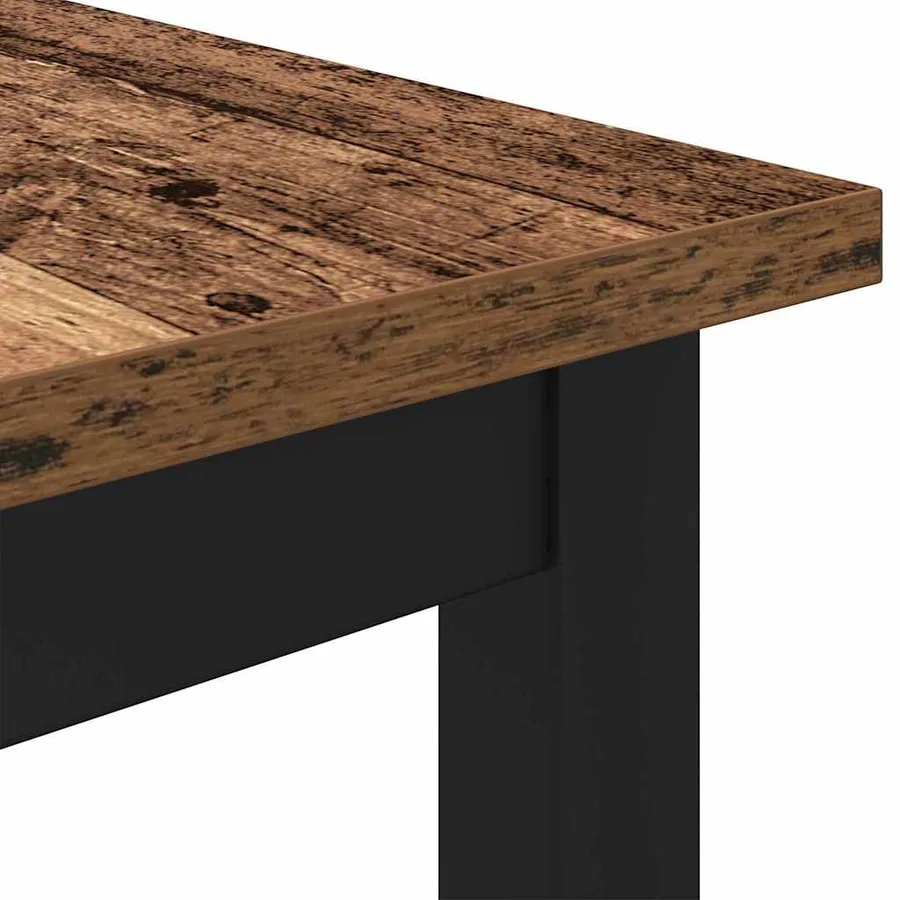 table Bois ancien 100 x 50 x 76,5 cm Bois d'ingénierie et acier - 5
