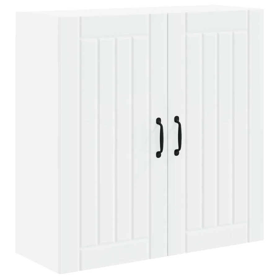 Meuble mural LUCCA Blanc 80 x 31 x 80 cm Bois d'ingénierie - 2