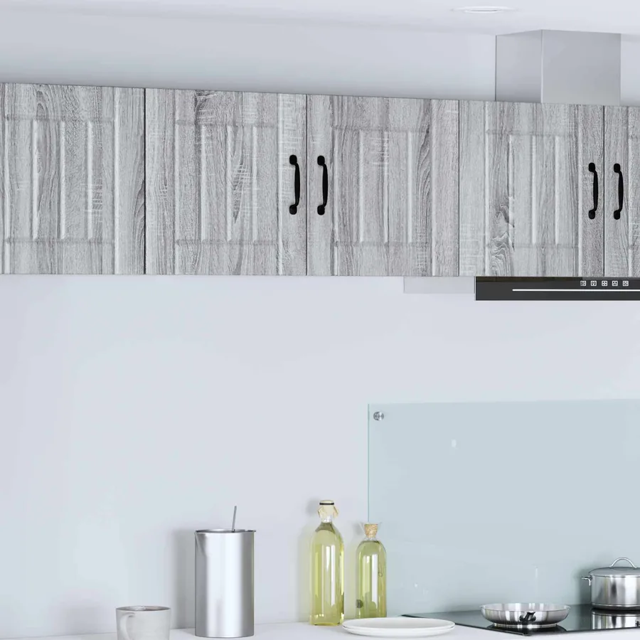 Meuble mural LUCCA Sonoma gris 80 x 31 x 40 cm